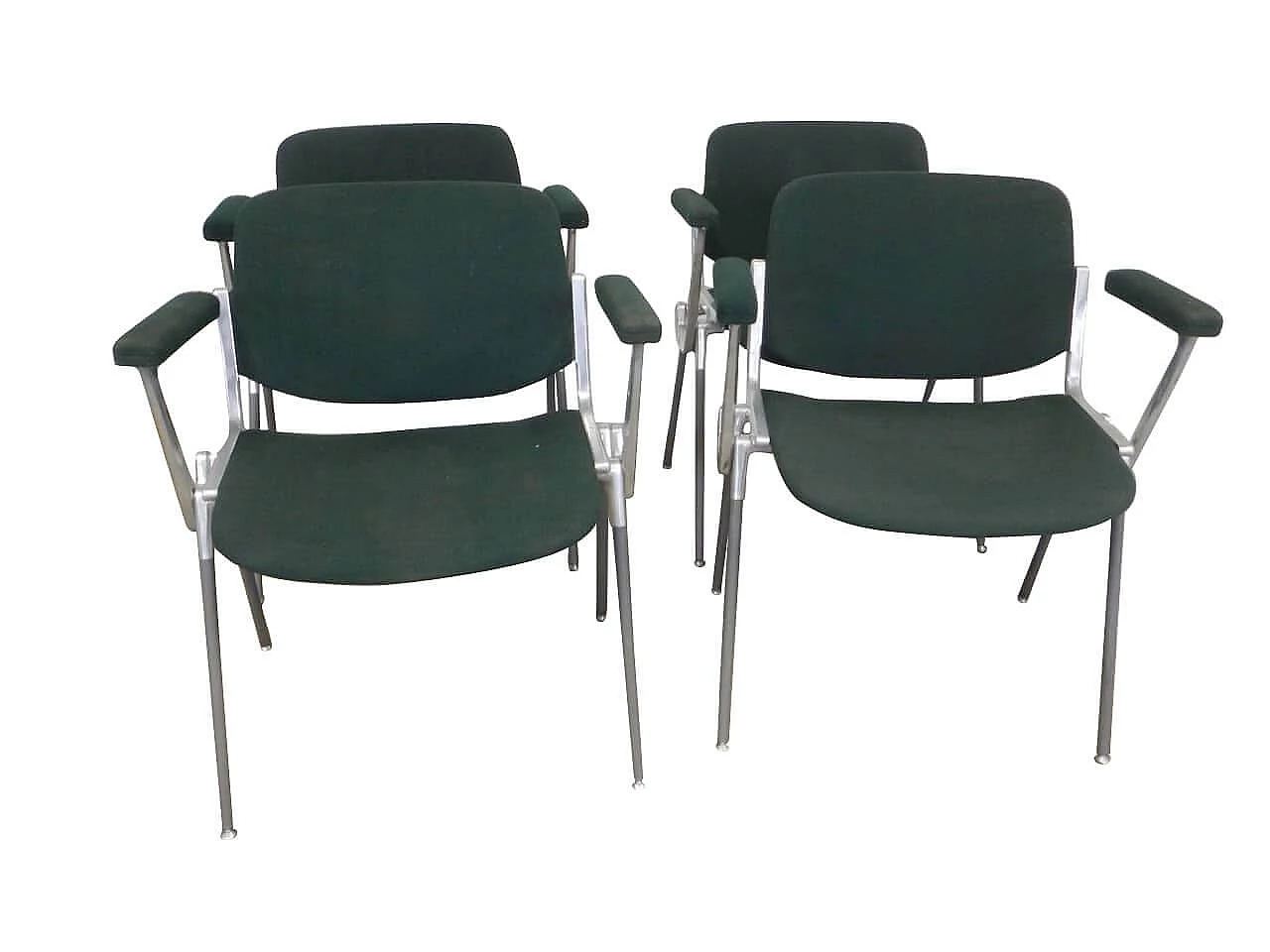 4 Castelli office chairs, 70s 1180887