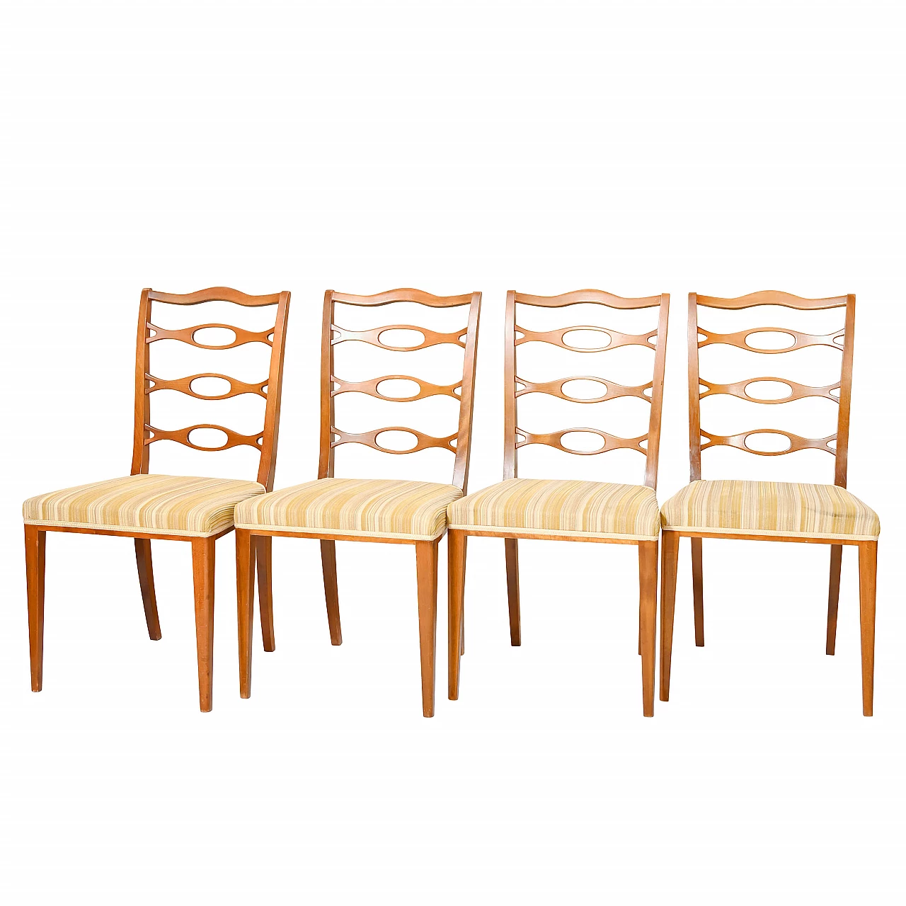 4 Sedie con seduta imbottita, anni ’50 1181106