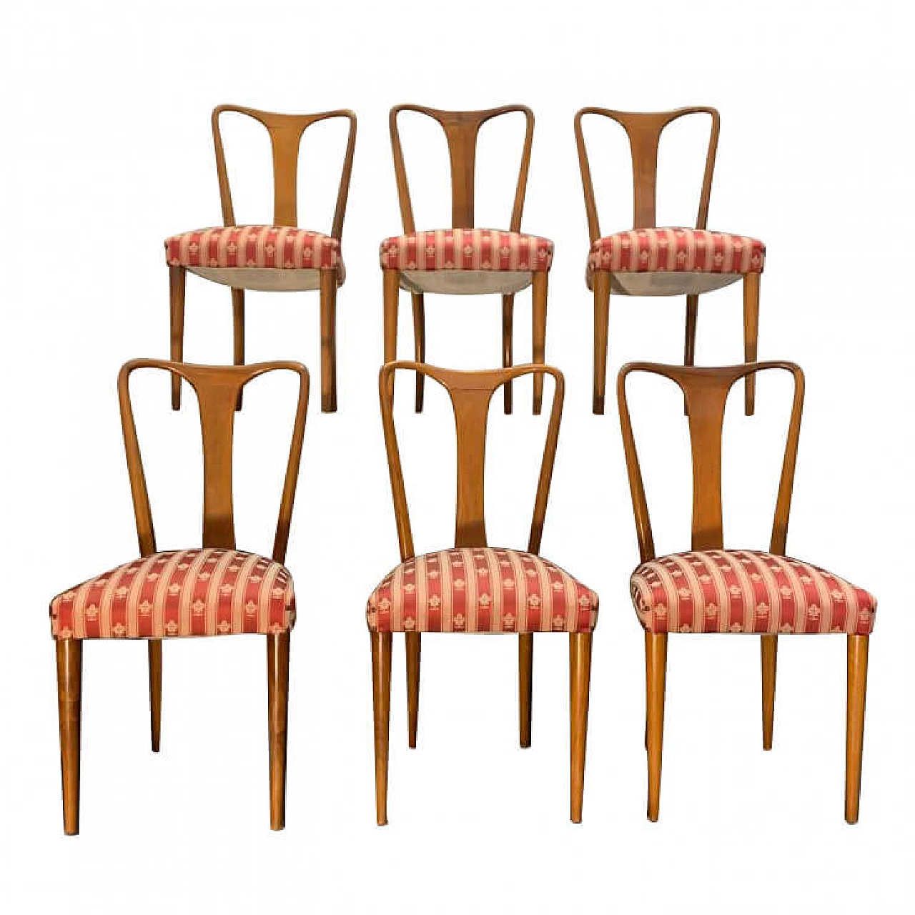 6 Guglielmo Ulrich chairs in cherry wood, 1939 1181179