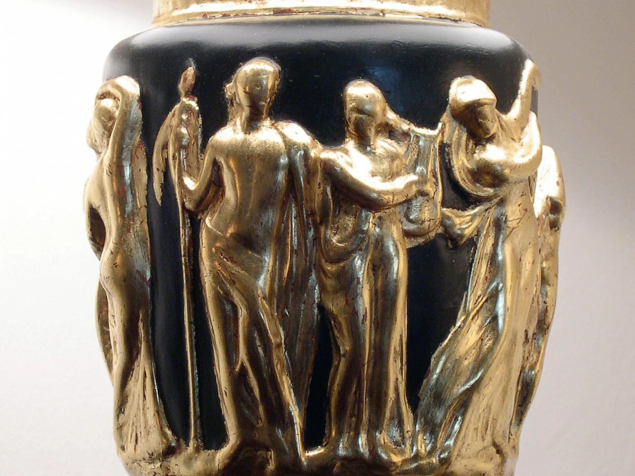 Art Deco table lamp decorated with gold leaf, 60s 1181358