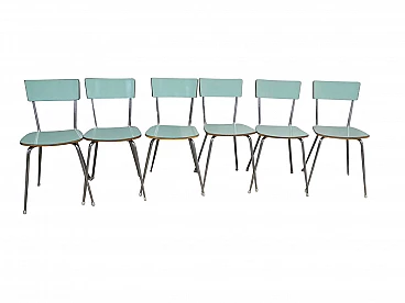 6 Laminated chairs, 1950s