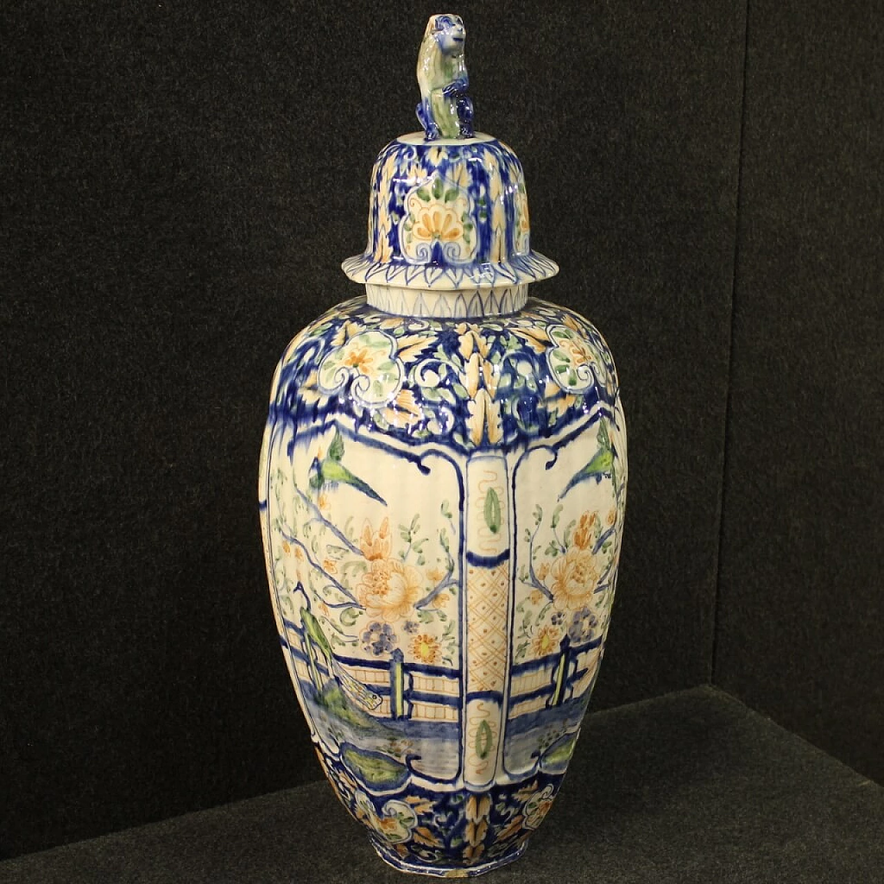 Vaso italiano in ceramica dipinta, XX secolo 1181397