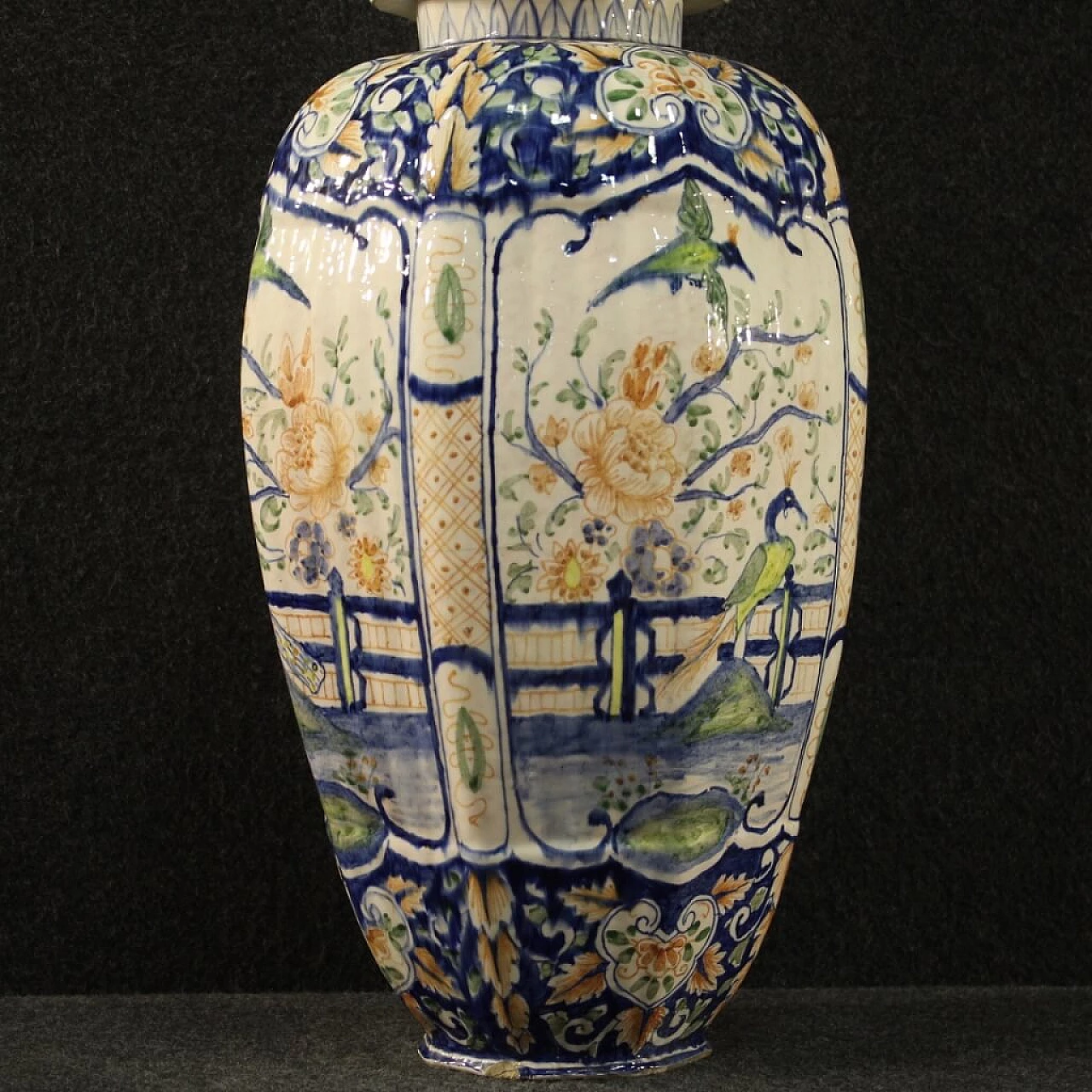 Vaso italiano in ceramica dipinta, XX secolo 1181399