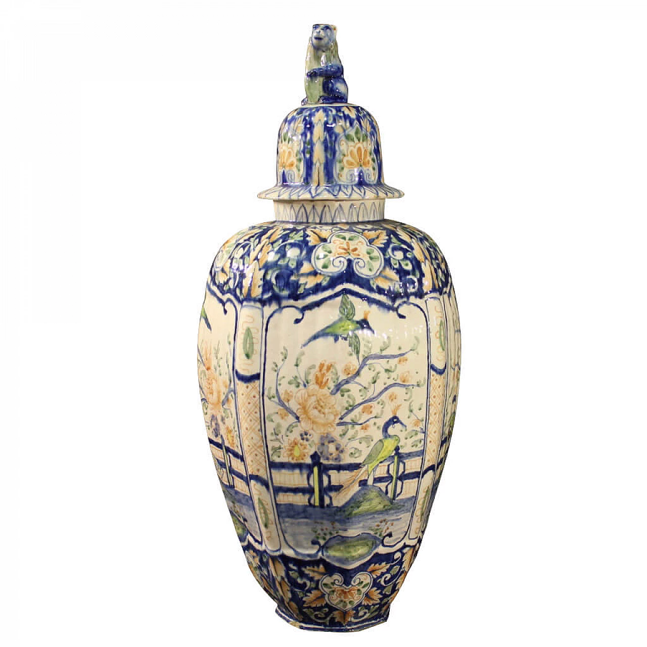 Vaso italiano in ceramica dipinta, XX secolo 1181412