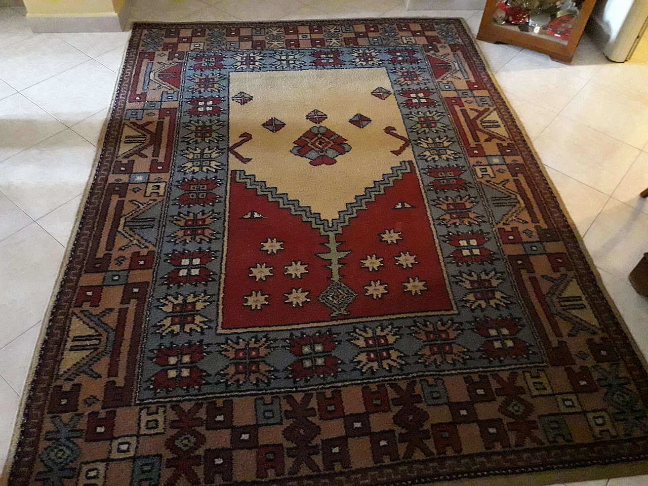 Kazak rug in pure virgin wool, 60s 1181539