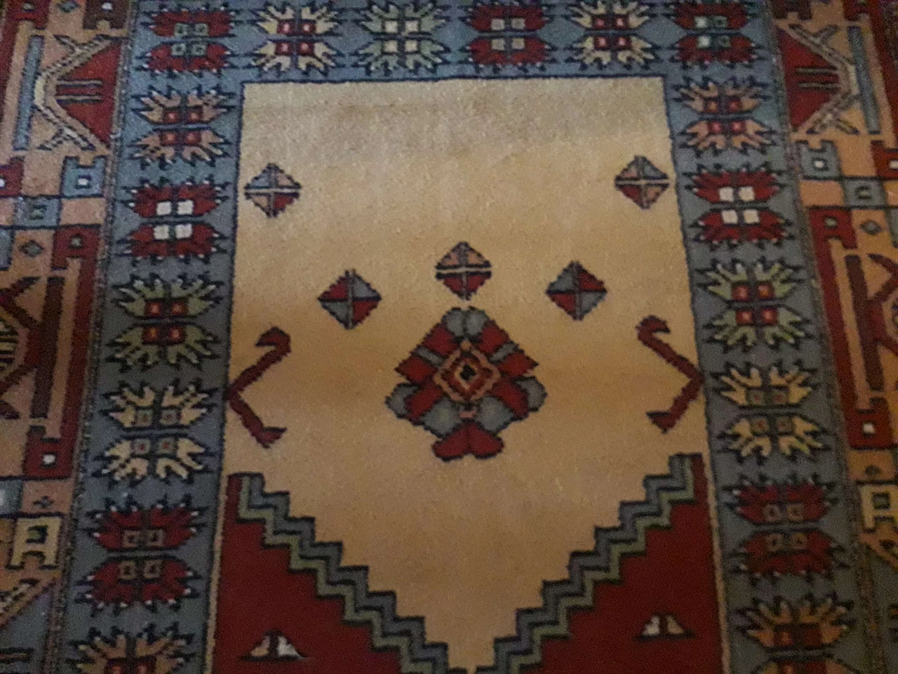 Kazak rug in pure virgin wool, 60s 1181603