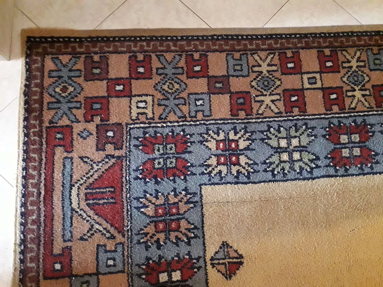 Kazak rug in pure virgin wool, 60s 1181605