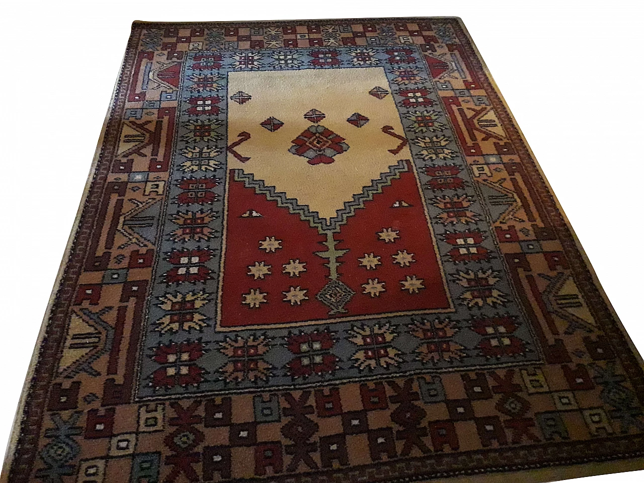 Kazak rug in pure virgin wool, 60s 1181699