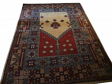 Kazak rug in pure virgin wool, 60s