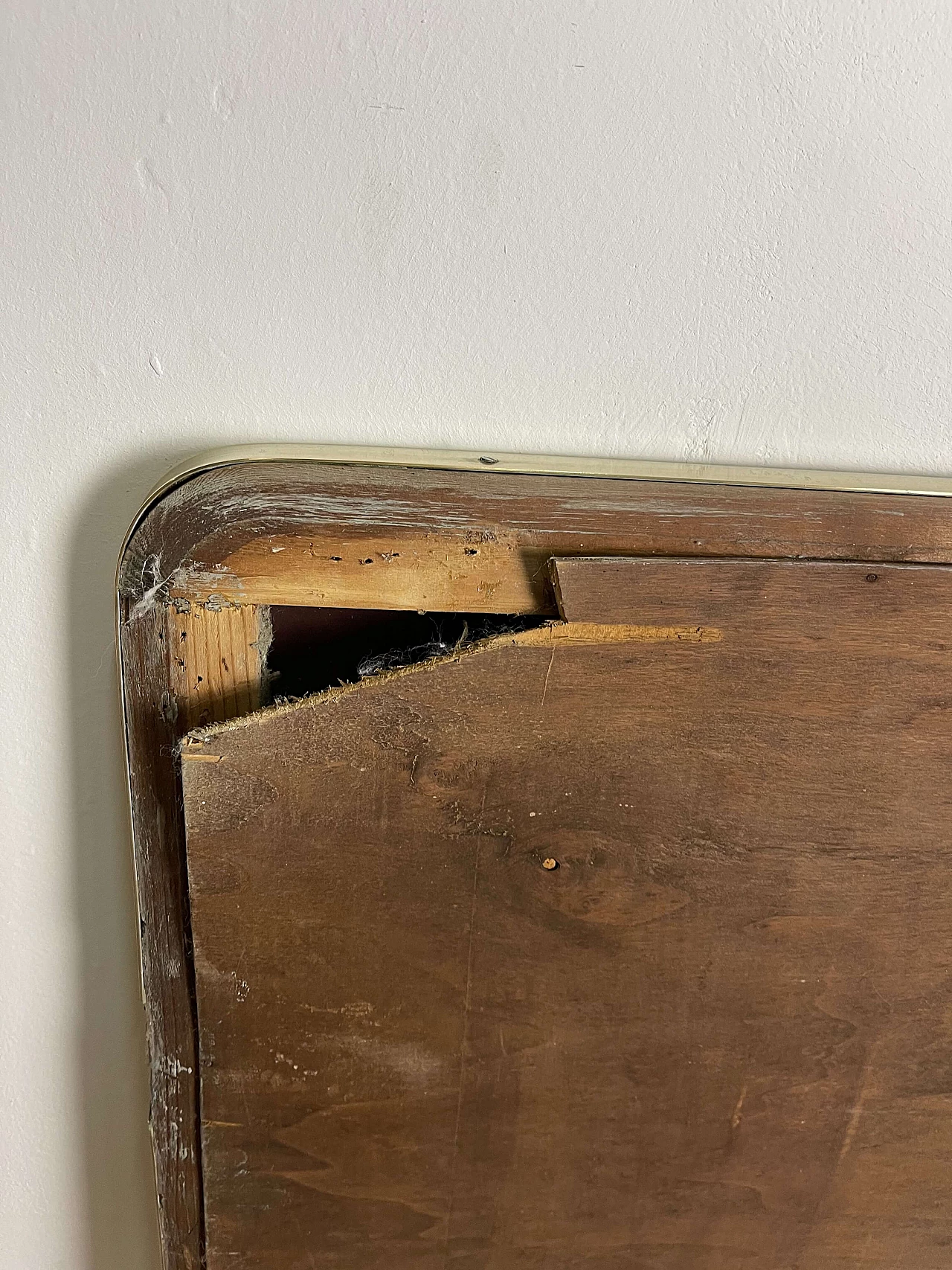 Specchio in ottone e vetro, anni '50 1181880