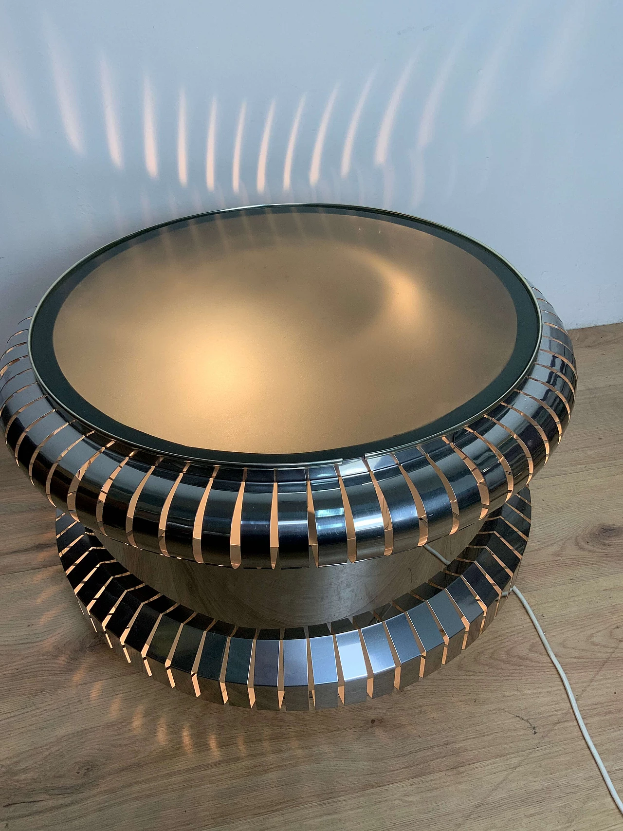 Space Age table lamp in metal, 70s 1181895
