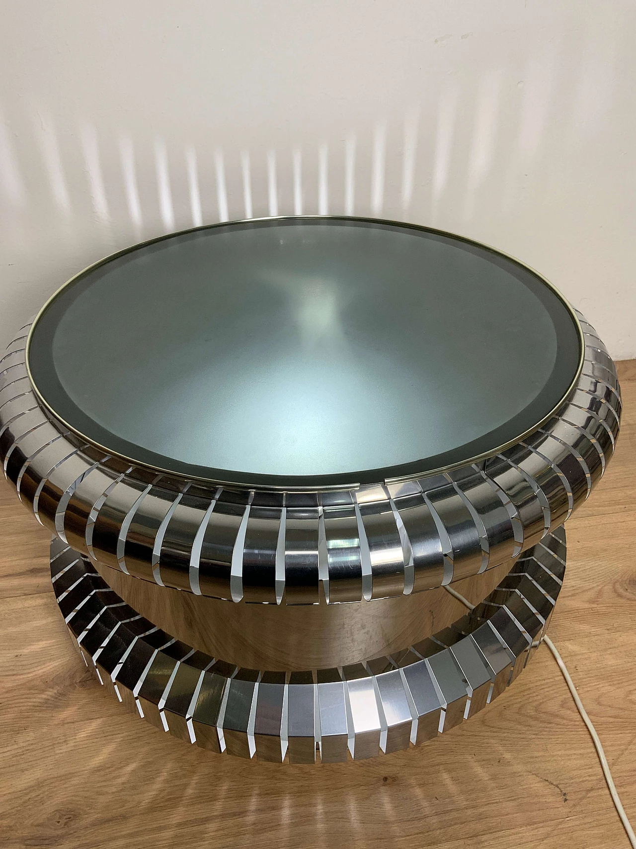 Space Age table lamp in metal, 70s 1181896