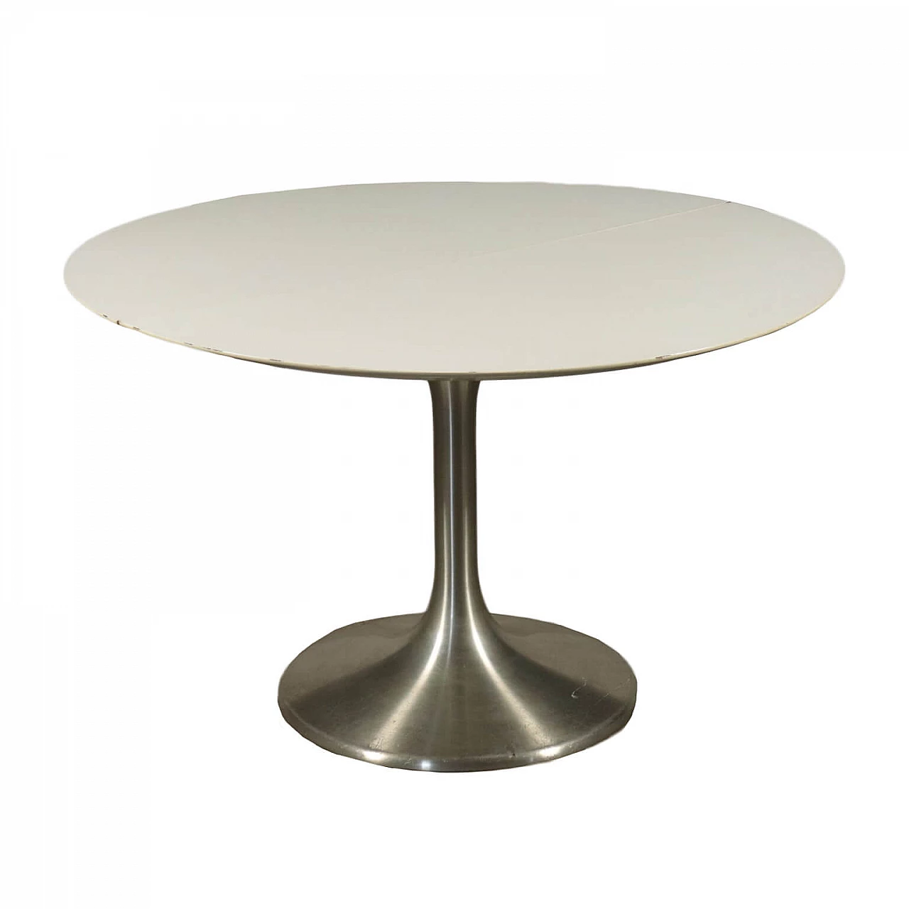 Laminate and chromed metal table, 70s 1182106