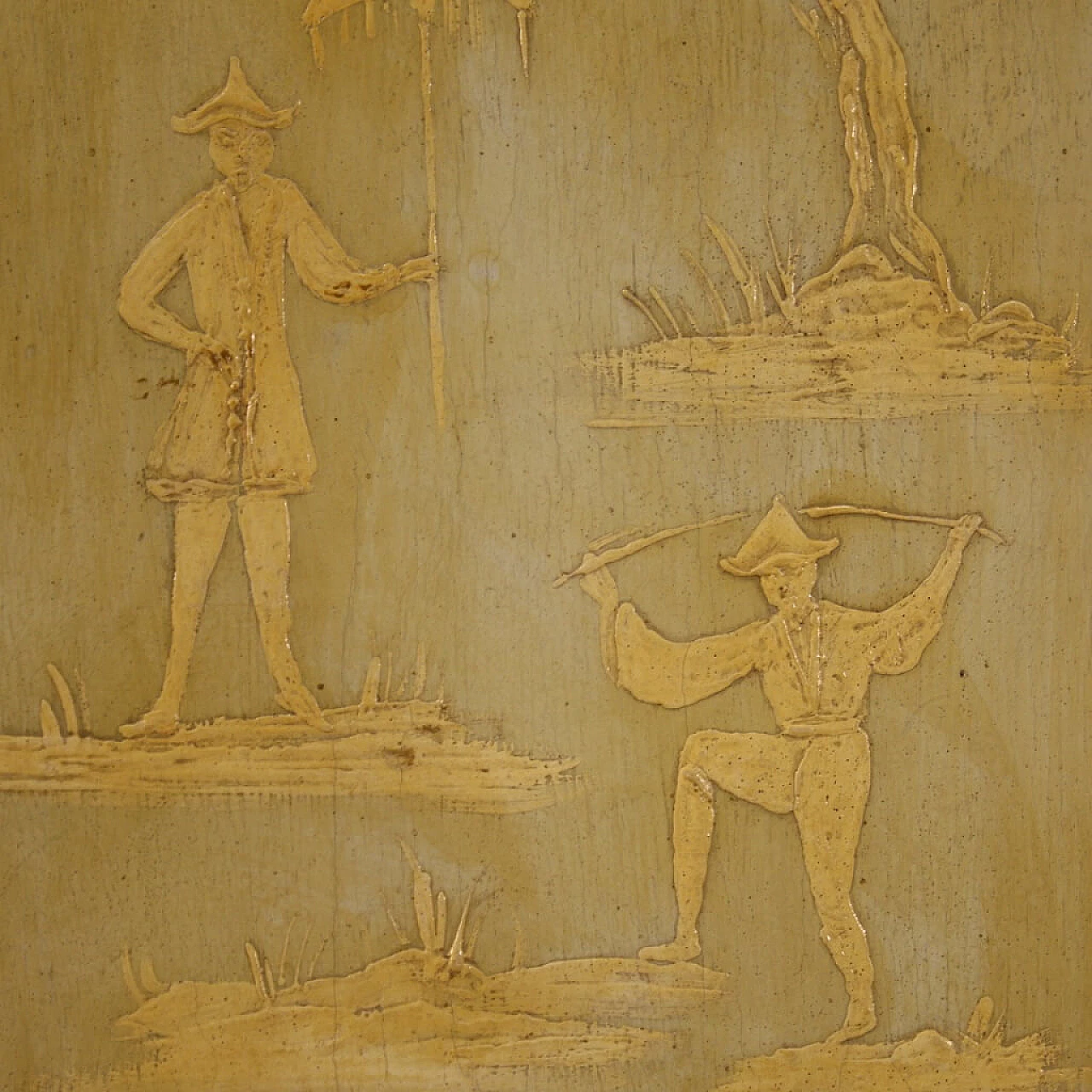 Trumeau veneziano in legno laccato e dipinto a Chinoiserie 1182823