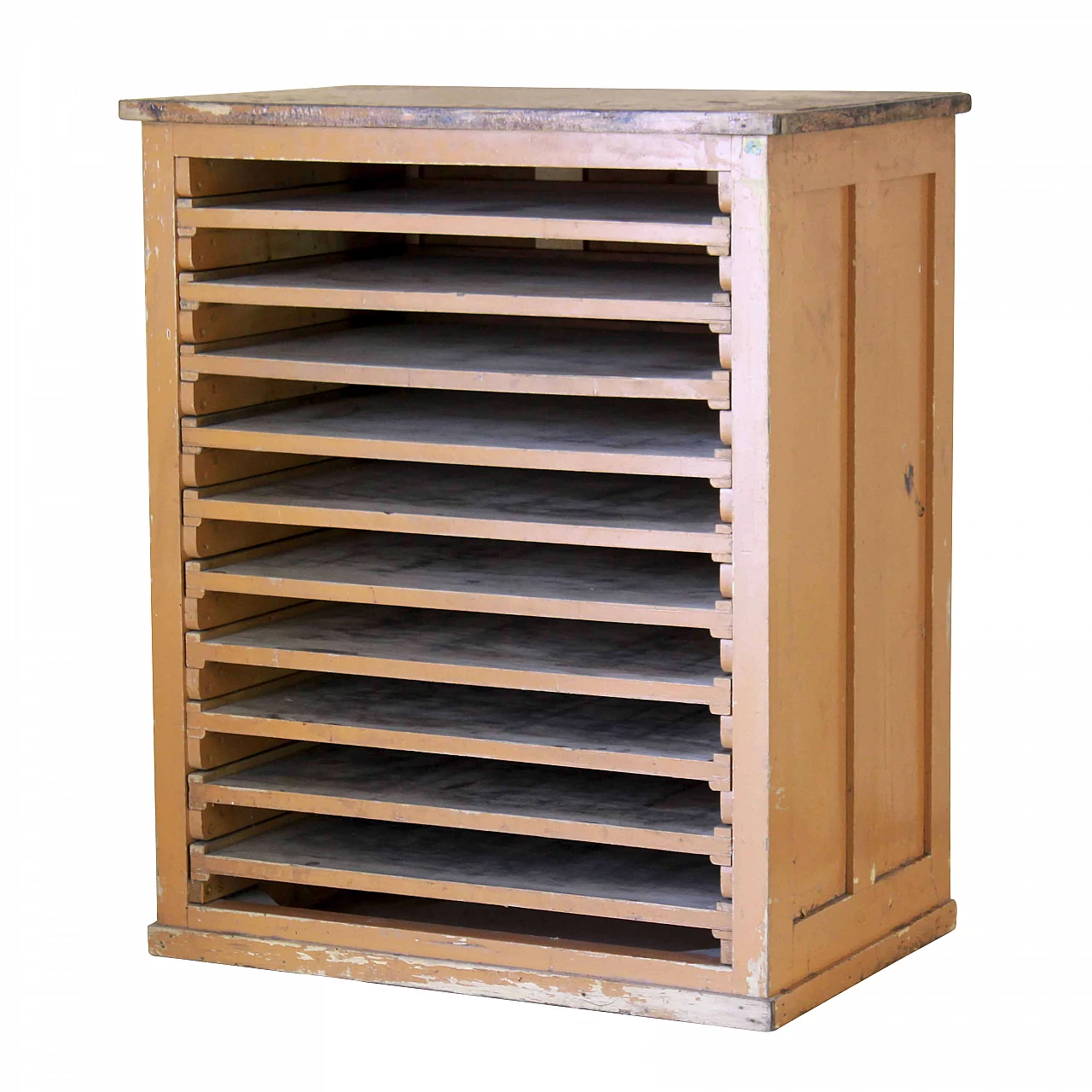 Industrial wooden drawers classifier, 40s 1182860