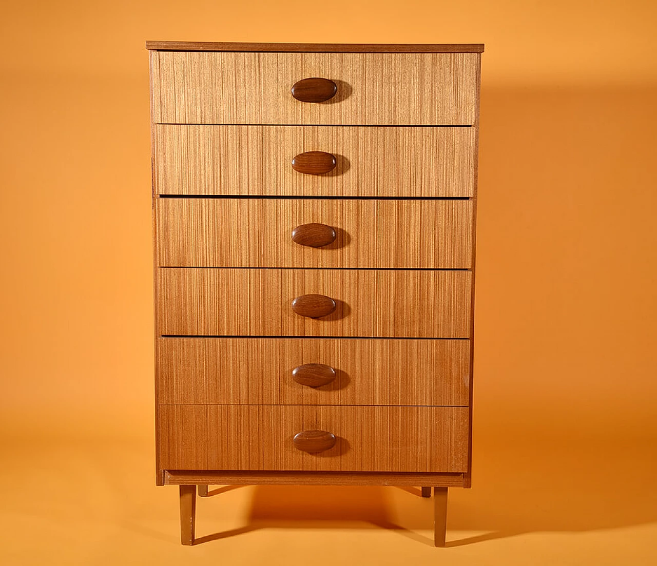 Scandinavian teak chest of drawers, 50s 1182999