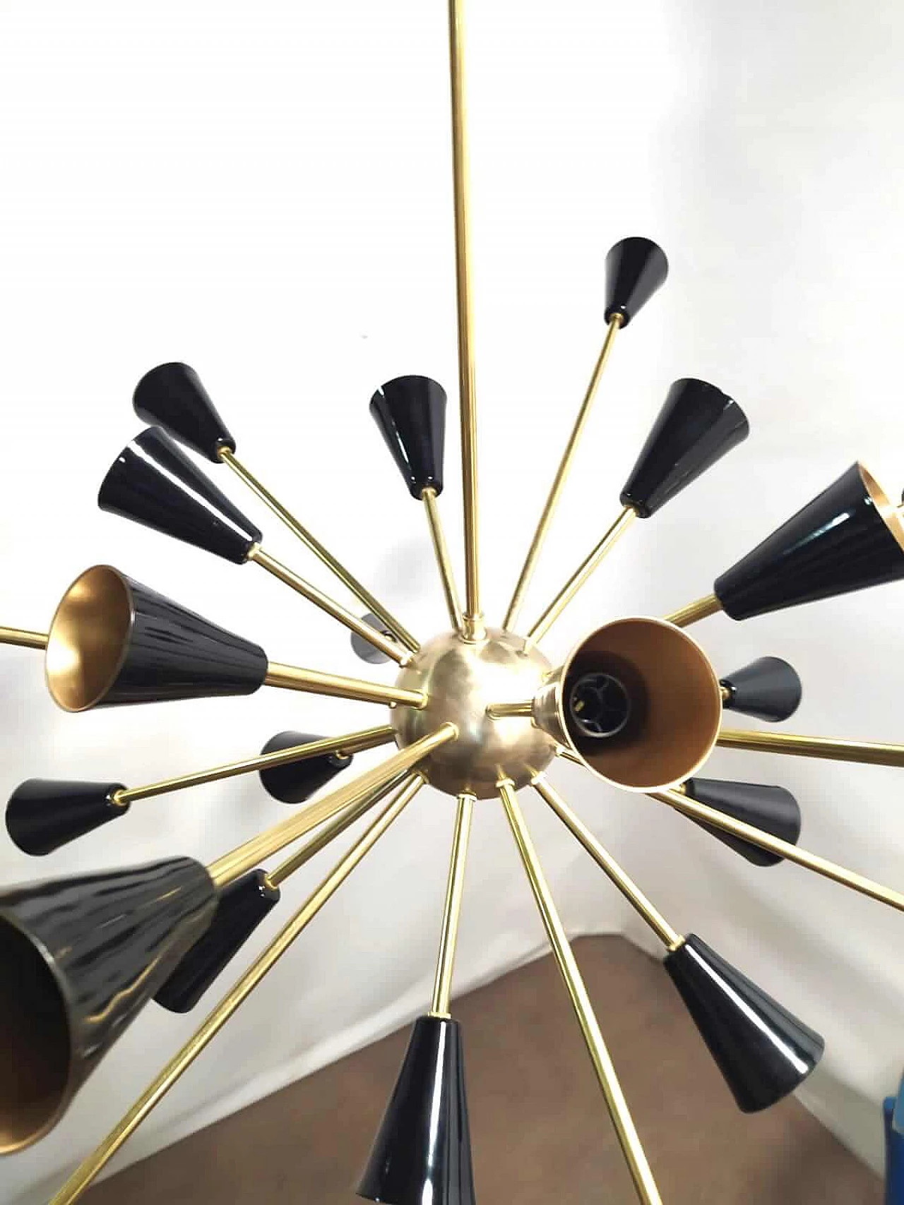 Chandelier with 24 lights in Stilnovo style, 1950s 1183209