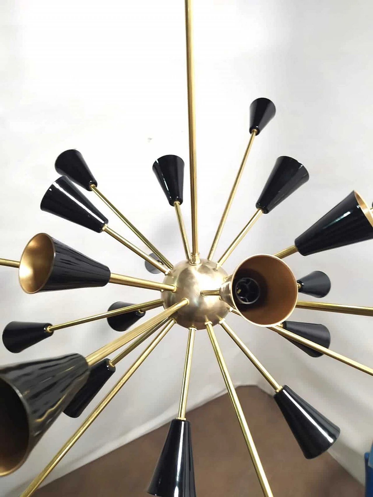 Chandelier with 24 lights in Stilnovo style, 1950s 1183210