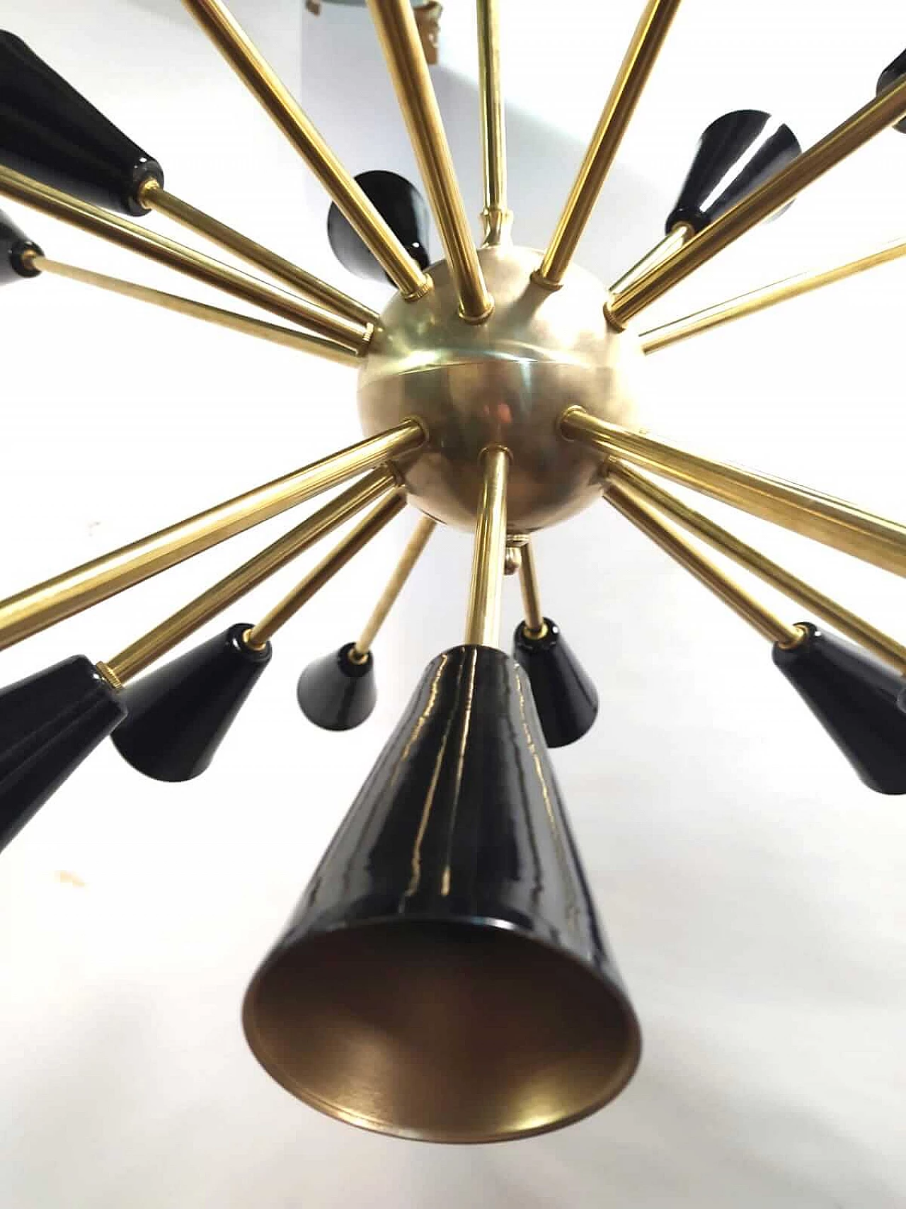 Chandelier with 24 lights in Stilnovo style, 1950s 1183211