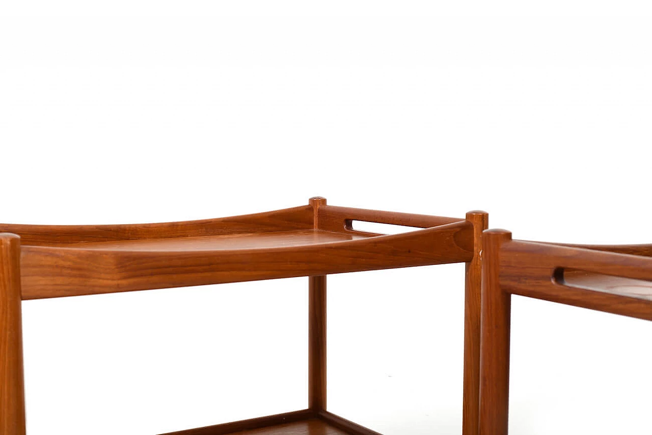 Pair of teak AT-45 serving trolleys by Hans J. Wegner, 60s 1183321