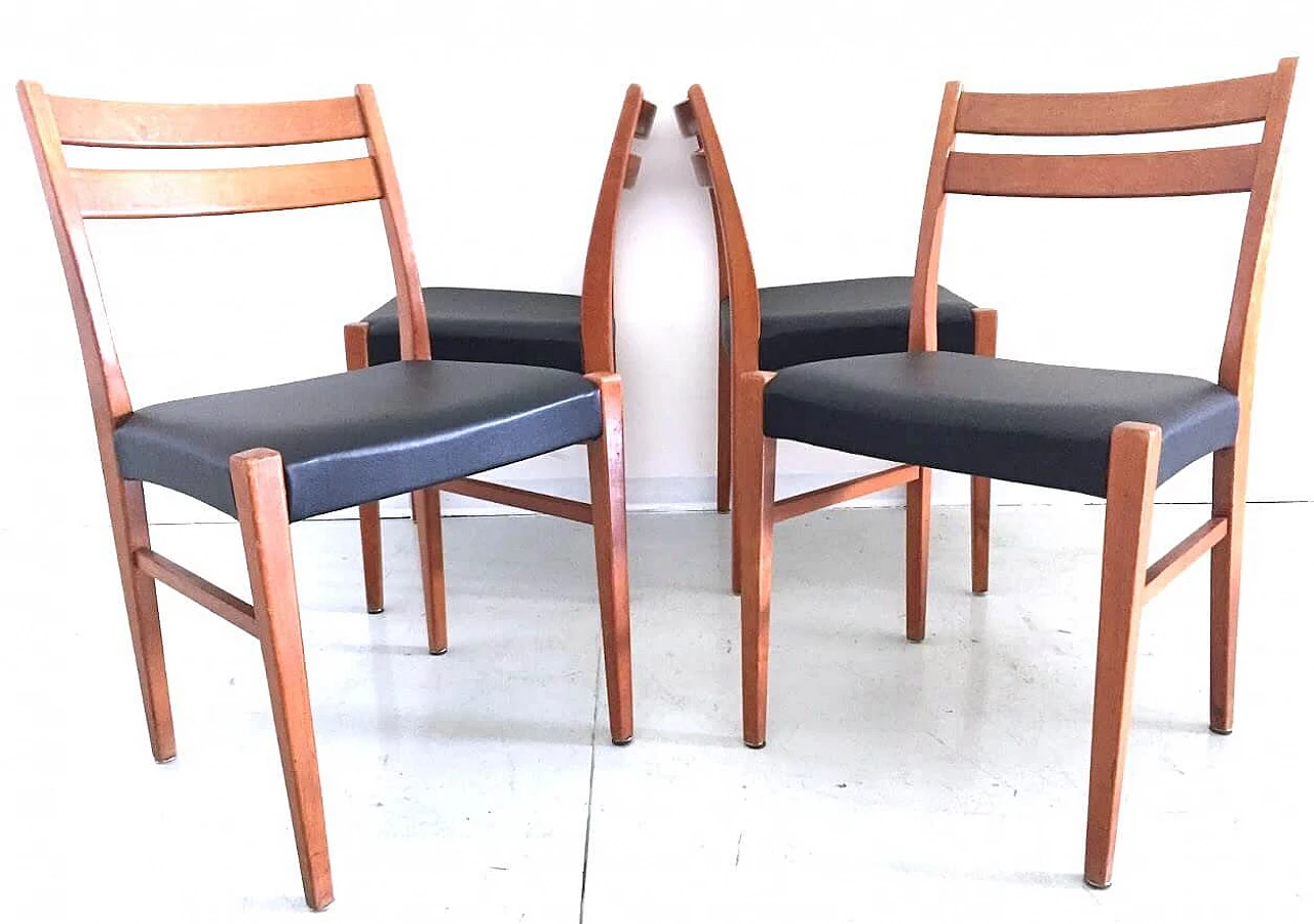 4 Scandinavian chairs, 60s 1183436