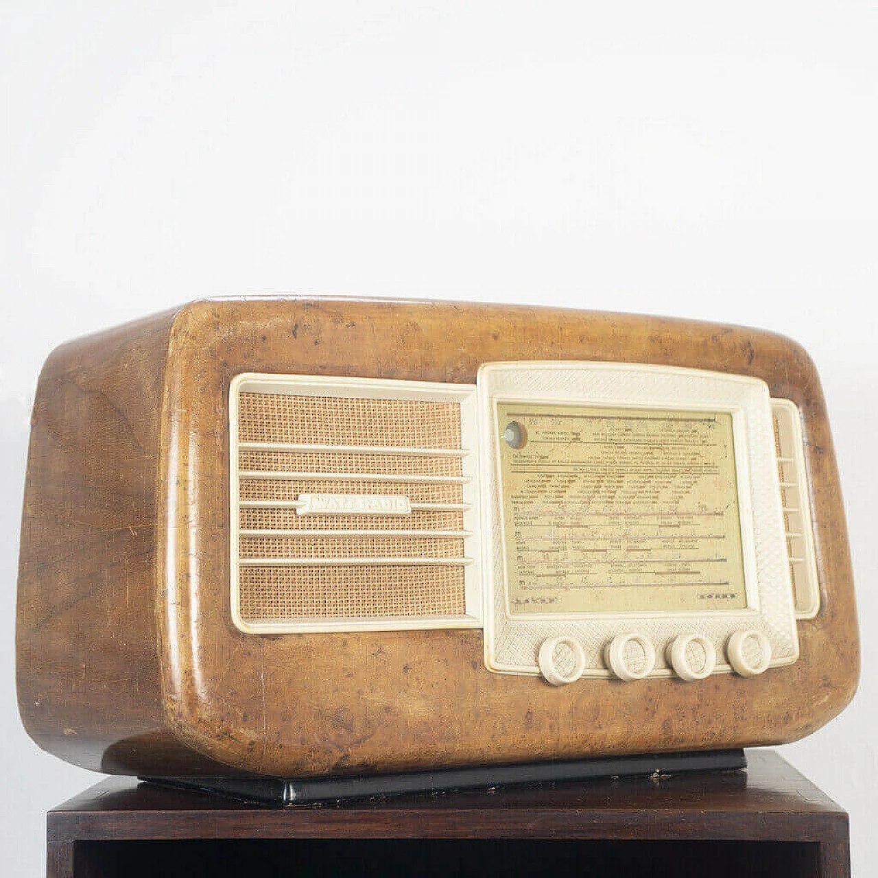 Radio a valvole WR 650 in legno di Watt Radio, anni '50 1183848