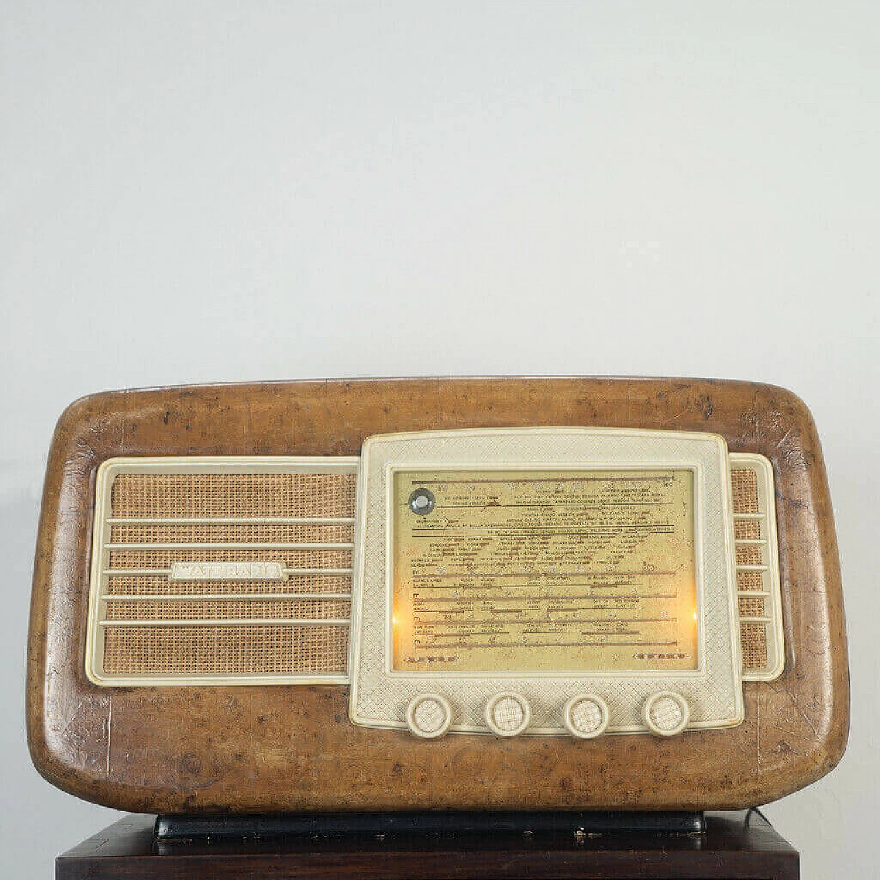 Valve radio WR 650 in wood by Watt Radio, 50s 1183852