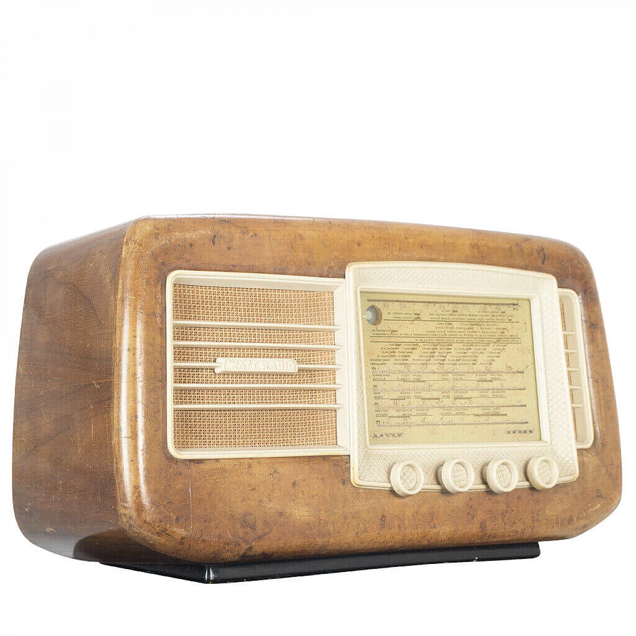 Radio a valvole WR 650 in legno di Watt Radio, anni '50 1183891