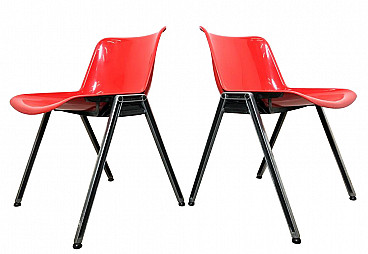 Pair of Modus chairs by Osvaldo Borsani for Tecno, 1985
