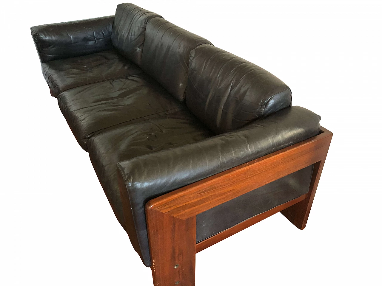 Divano in pelle Bastiano di Afra e Tobia Scarpa 1183910