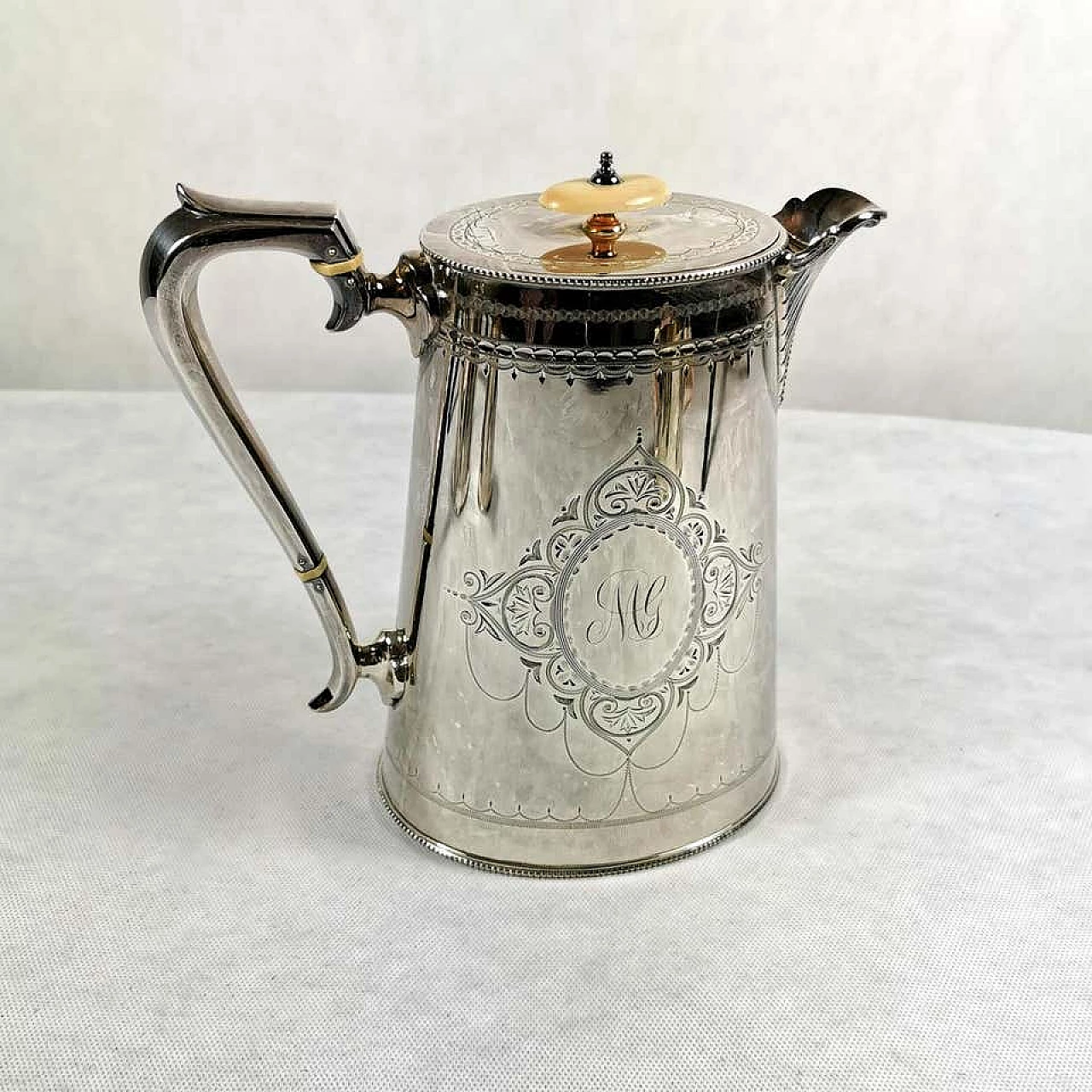 Servizio da tè e caffè vittoriano placcato in argento 1184006