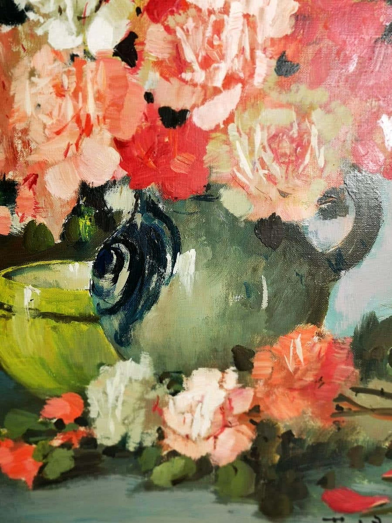 French oil on canvas painting, 40s 1184054