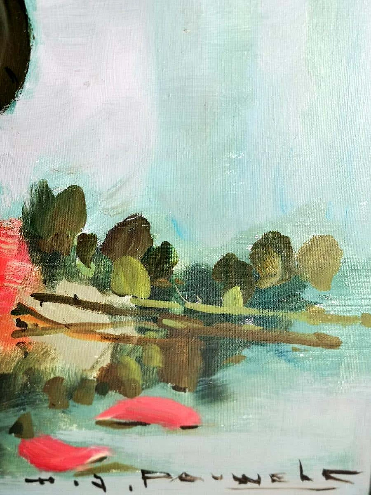 French oil on canvas painting, 40s 1184057