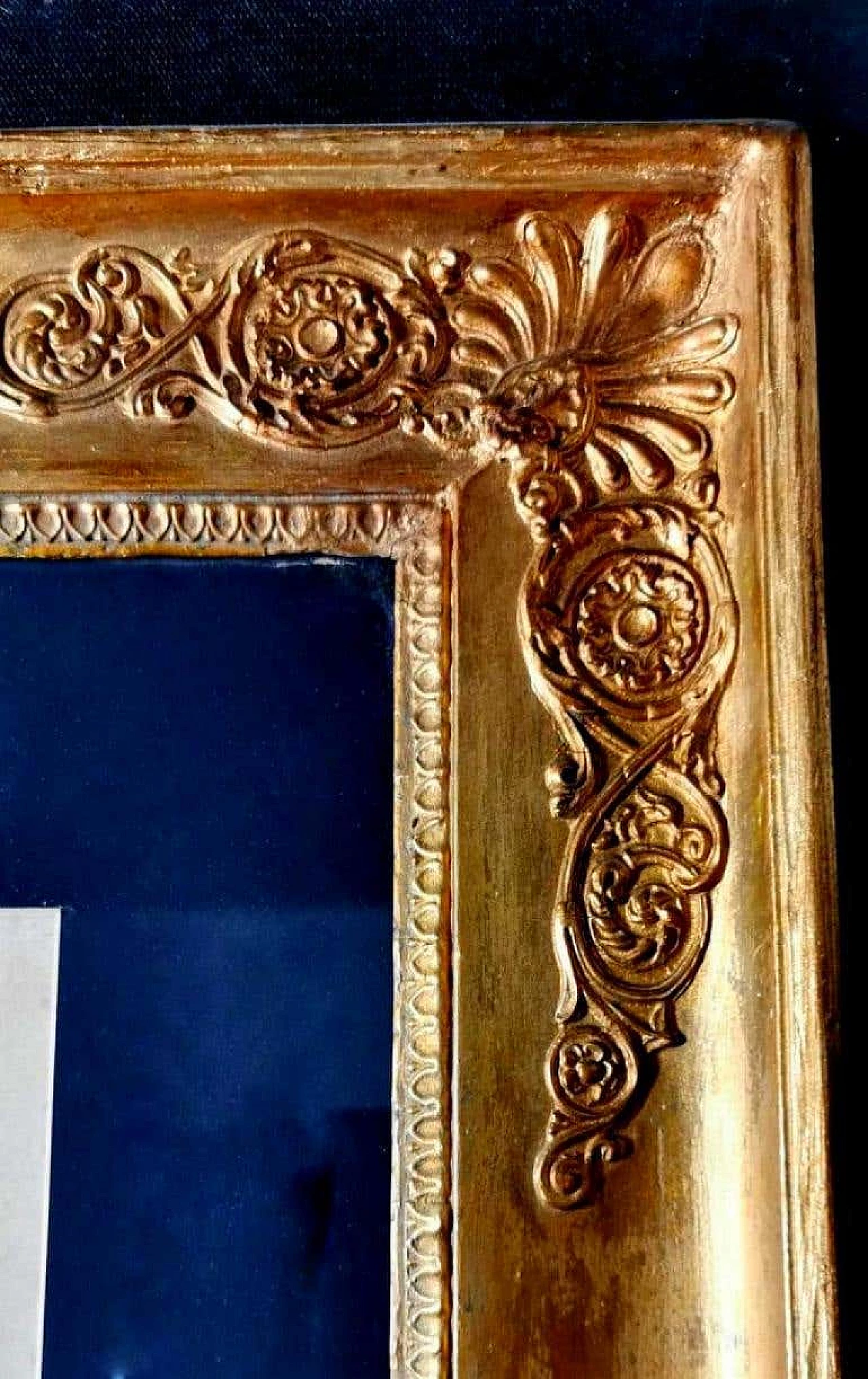 Pittura costruttivista russa  con cornice imperiale in foglia d'oro francese 1184123