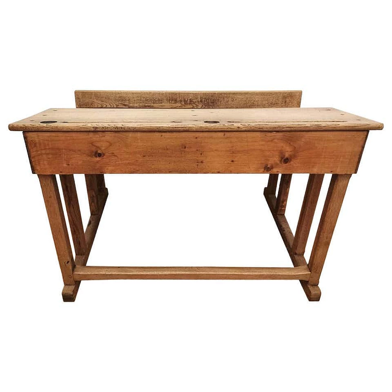 School desk in solid oak, 19th century 1184147