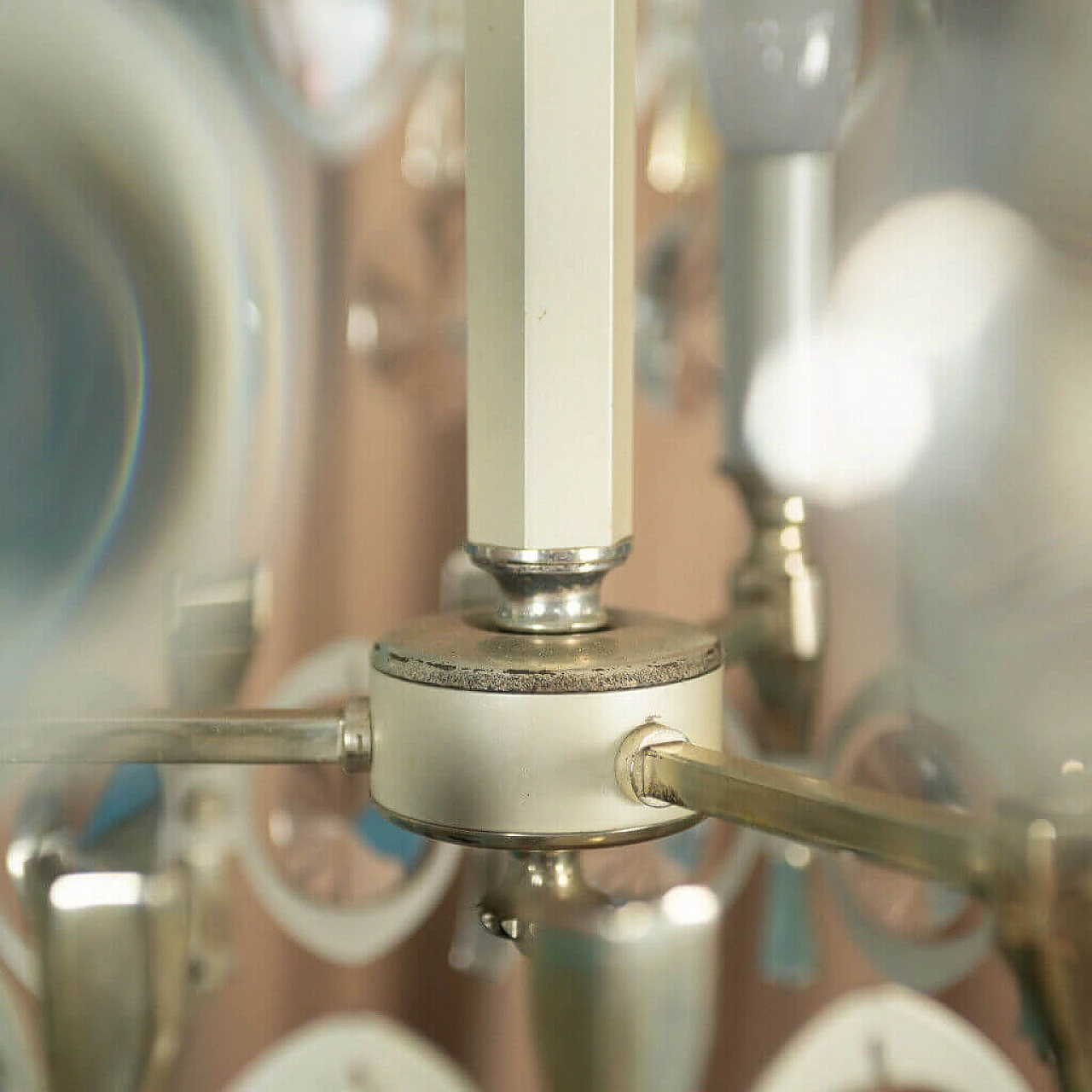 8 lights Murano glass chandelier by Gaetano Sciolari, 70s 1184815