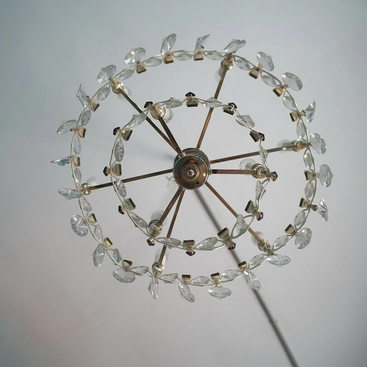 8 lights Murano glass chandelier by Gaetano Sciolari, 70s 1184816