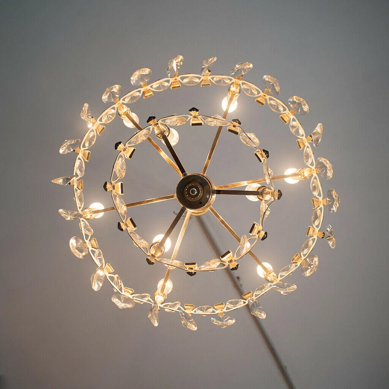8 lights Murano glass chandelier by Gaetano Sciolari, 70s 1184817