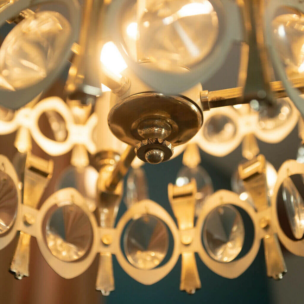 8 lights Murano glass chandelier by Gaetano Sciolari, 70s 1184821