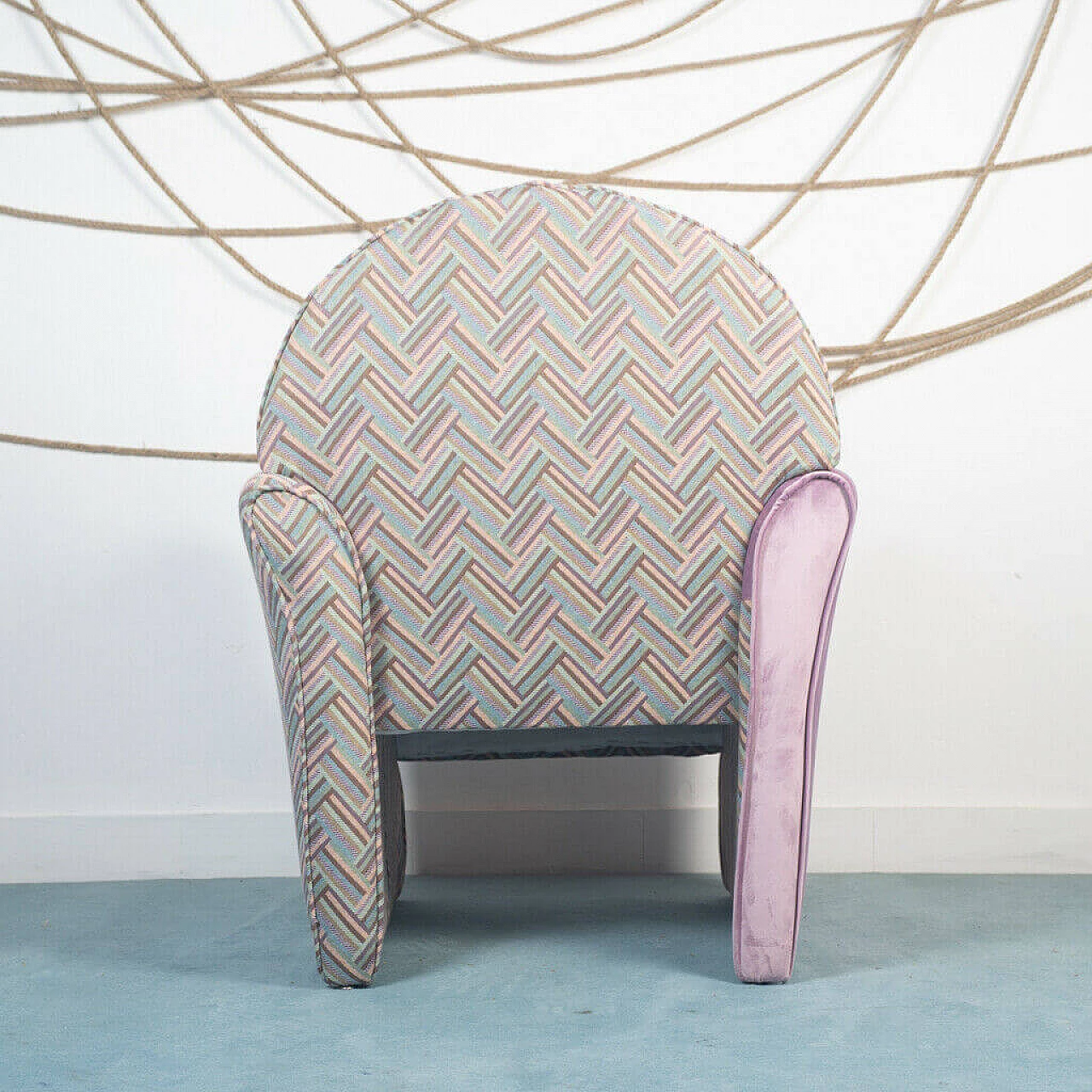Pair of velvet armchairs, 1970s 1184922