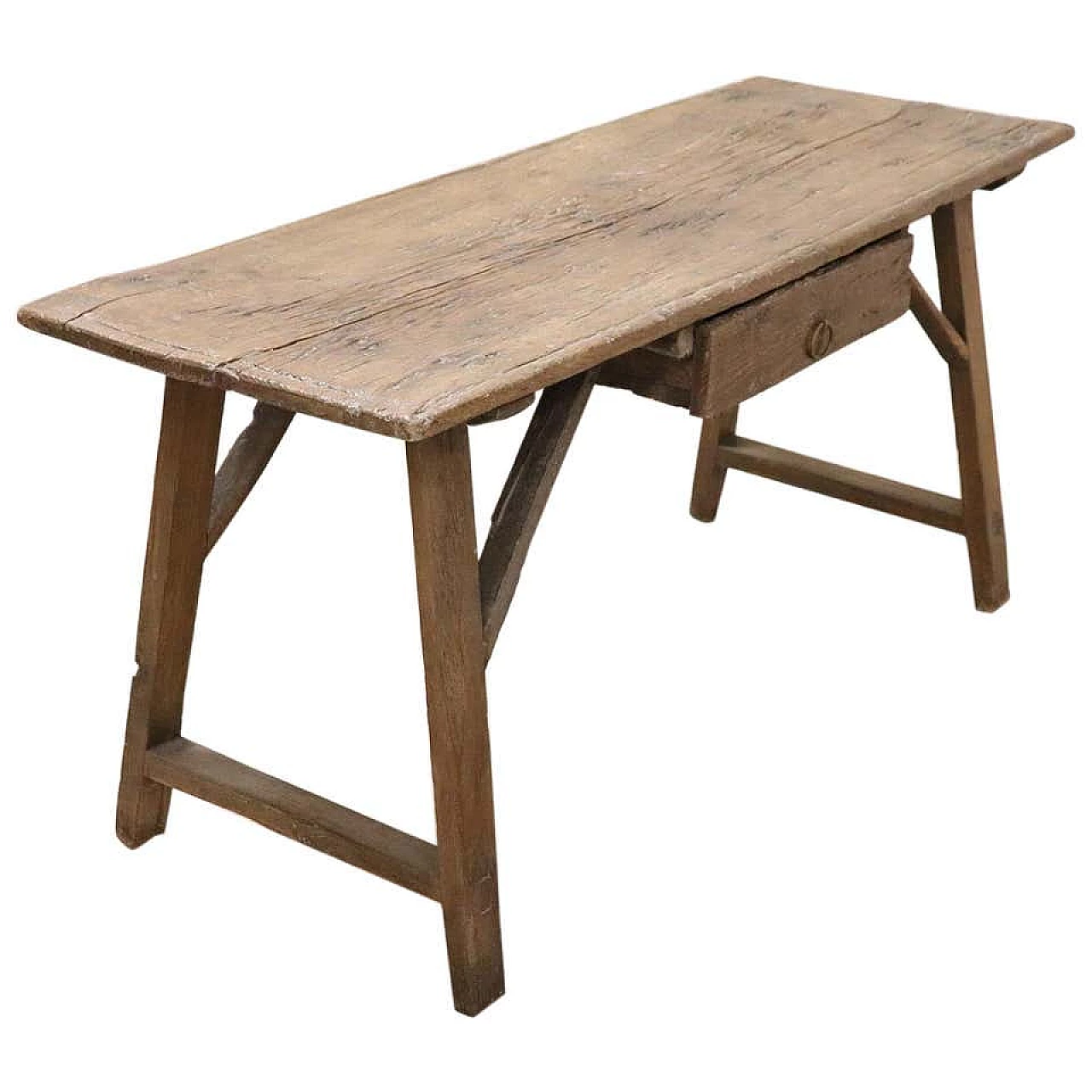 Tavolo fratino antico in rovere, Toscana, sec. XVII 1185014