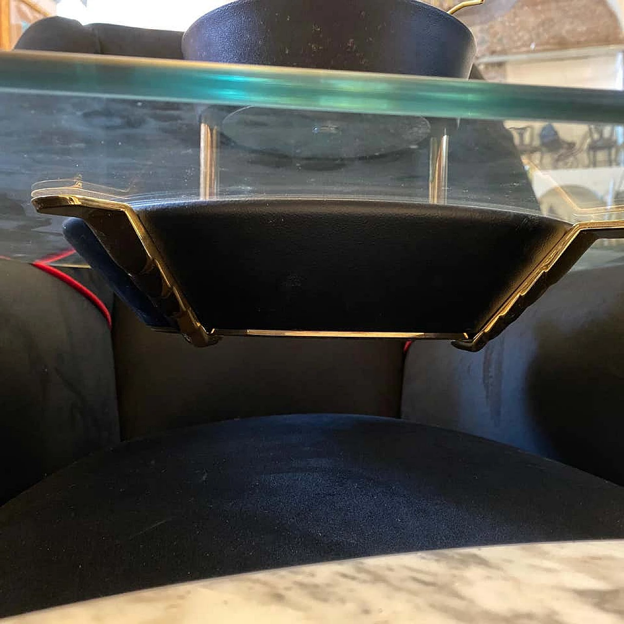 Lampad da soffitto Hollywood Regency di Fabbian, anni '80 1185105