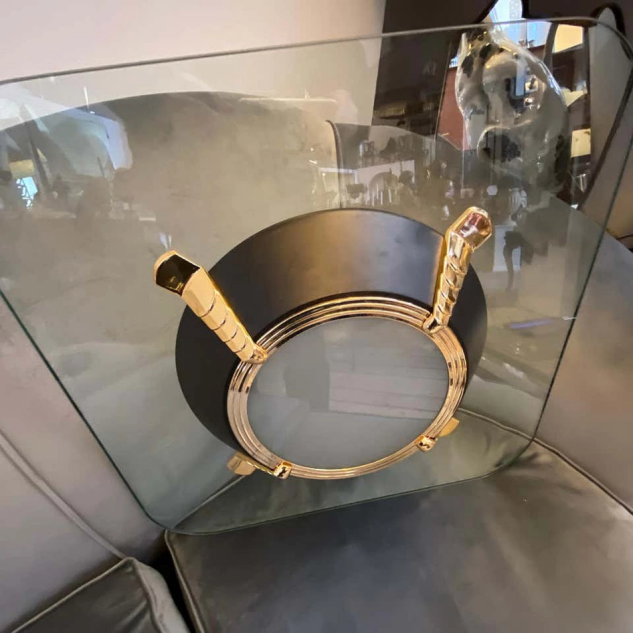 Lampad da soffitto Hollywood Regency di Fabbian, anni '80 1185110