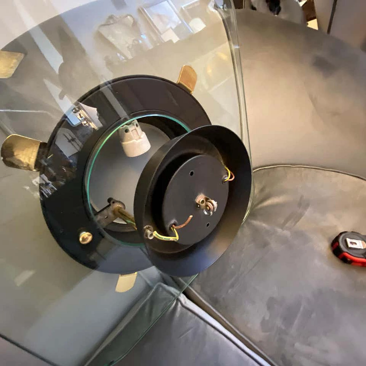 Lampad da soffitto Hollywood Regency di Fabbian, anni '80 1185111