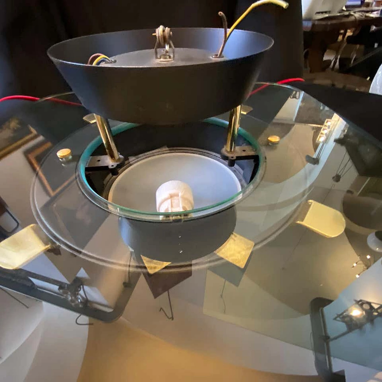 Lampad da soffitto Hollywood Regency di Fabbian, anni '80 1185112