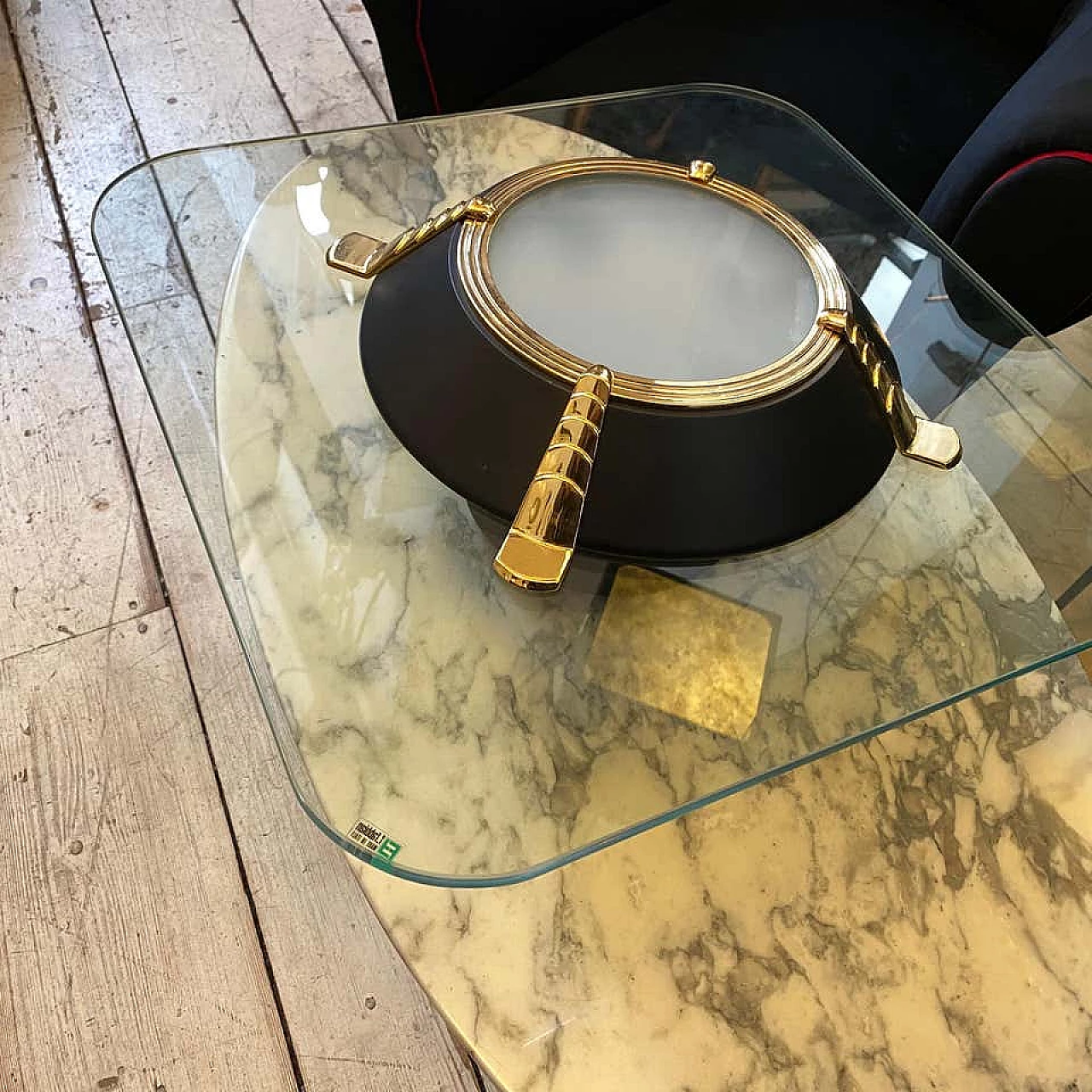 Lampad da soffitto Hollywood Regency di Fabbian, anni '80 1185113