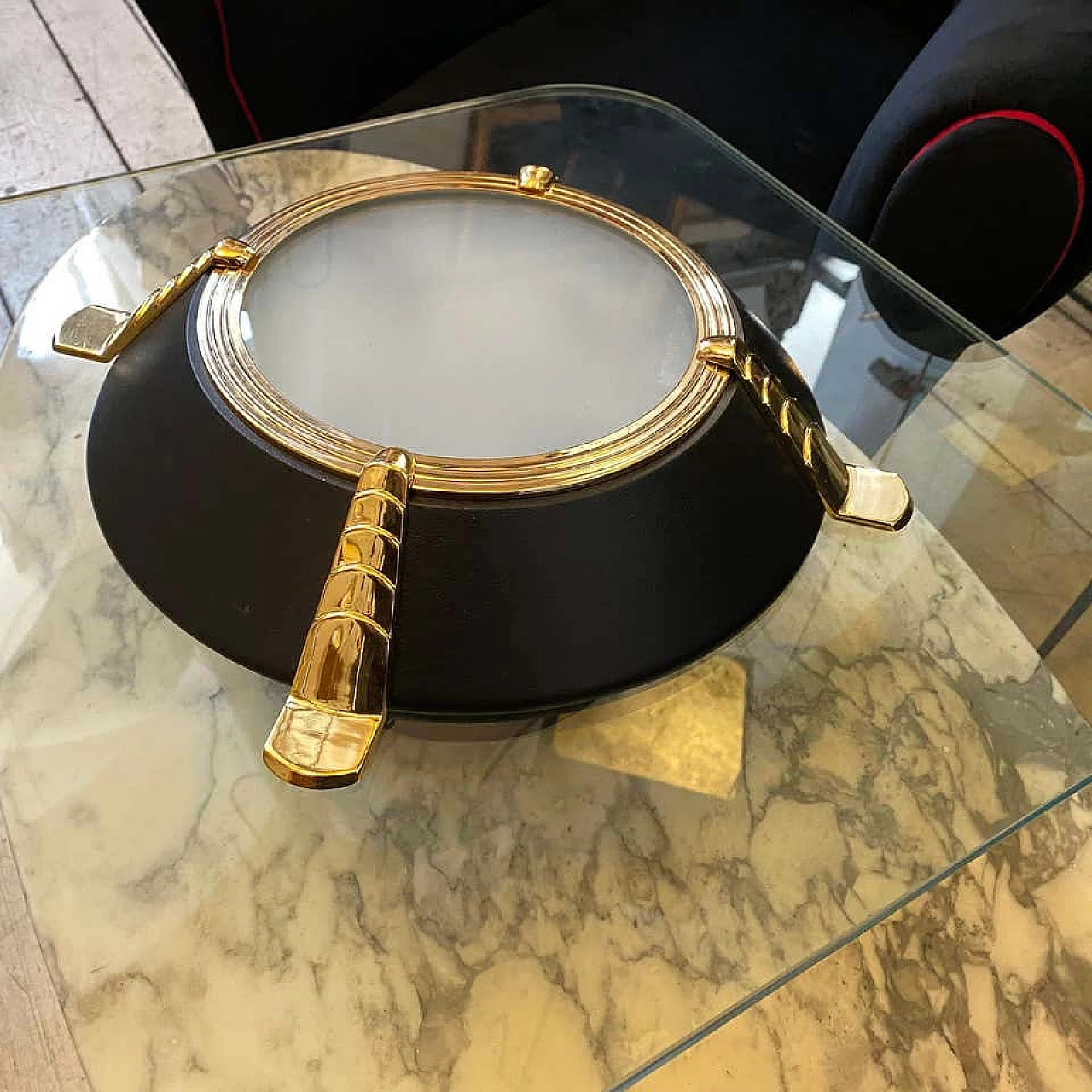 Lampad da soffitto Hollywood Regency di Fabbian, anni '80 1185115