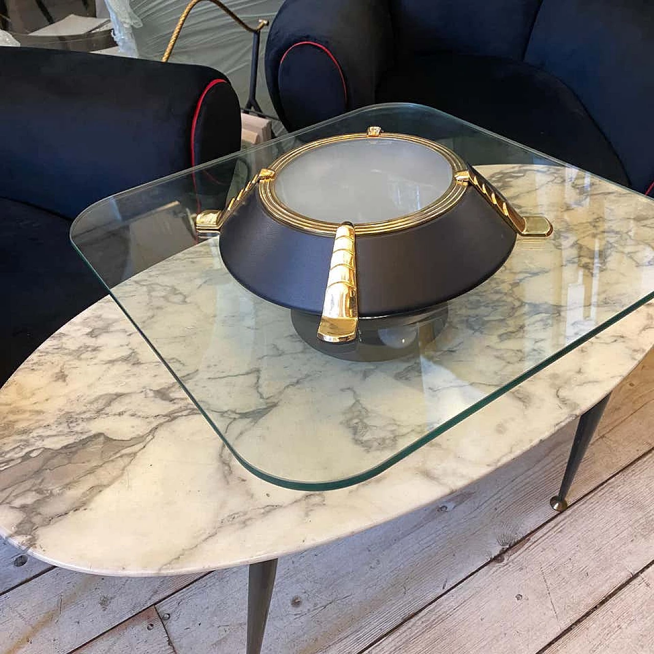 Lampad da soffitto Hollywood Regency di Fabbian, anni '80 1185119