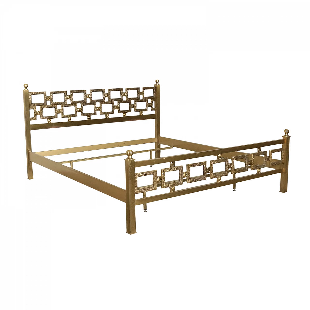 Brass double bed frame, 70s 1185195