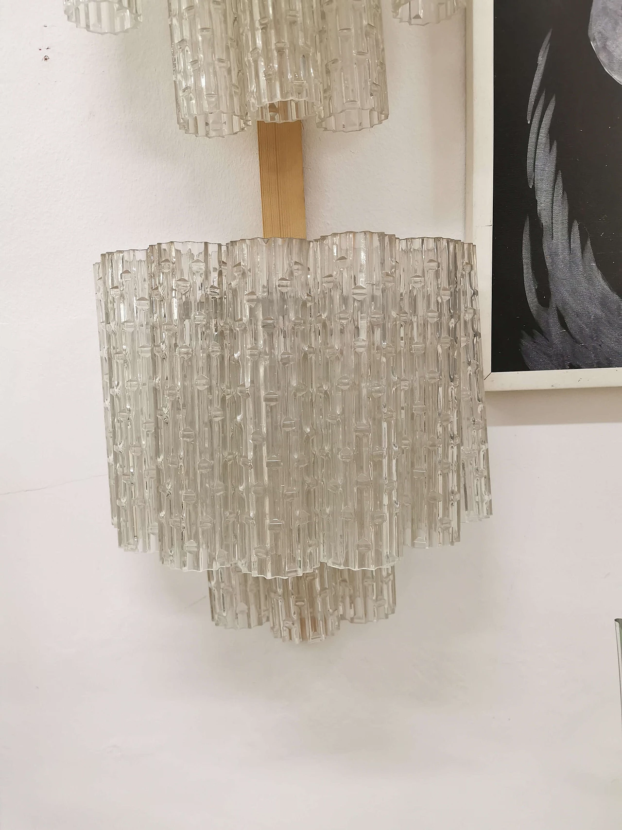 Pair of glass wall lamps by Toni Zuccheri for Venini 1185295